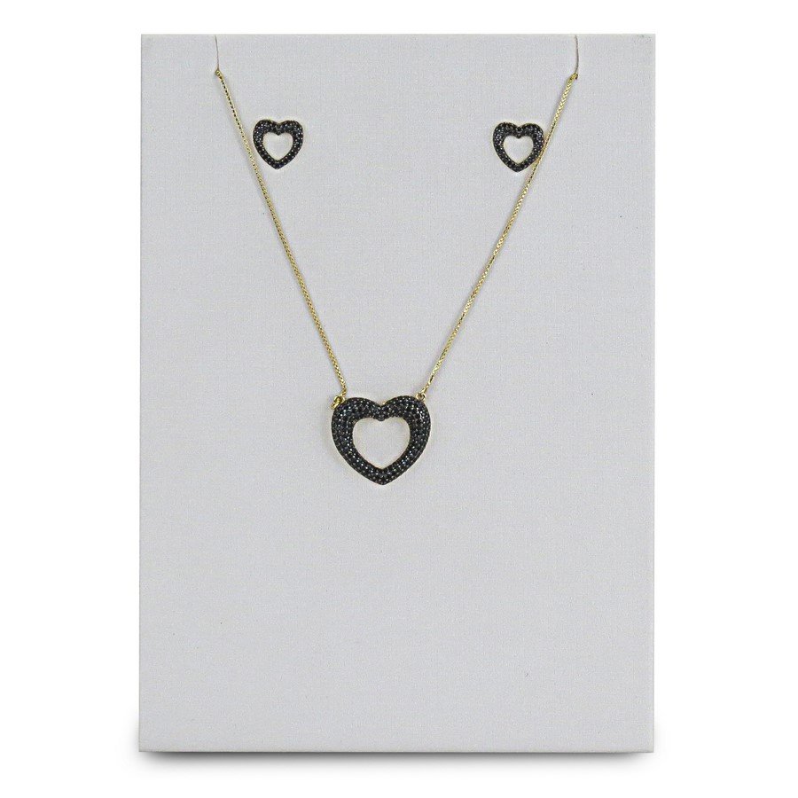 Expositor Para Brinco e Gargantilha-12x6,5x17cm Dunny Off White