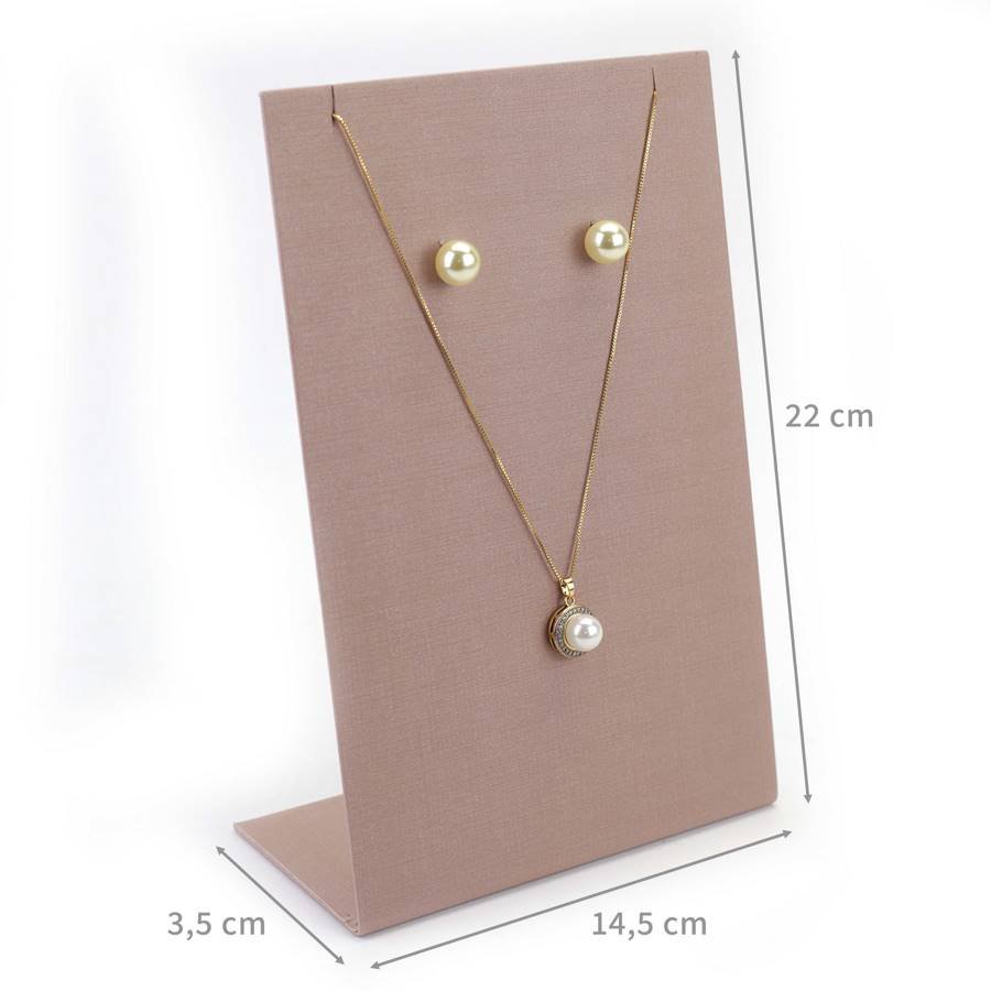 Expositor Para Brinco e Gargantilha-14,5x22cm Dunny Rosa Cha