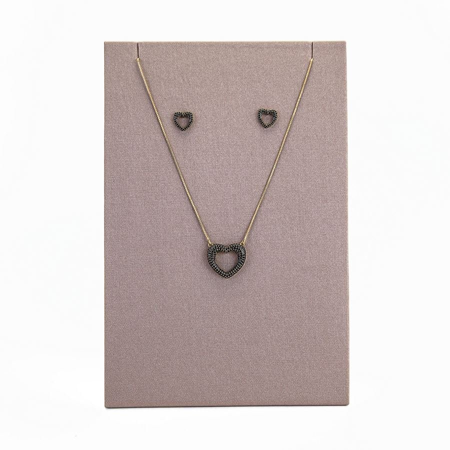 Expositor Para Brinco e Gargantilha-14,5x22cm Dunny Capuccino