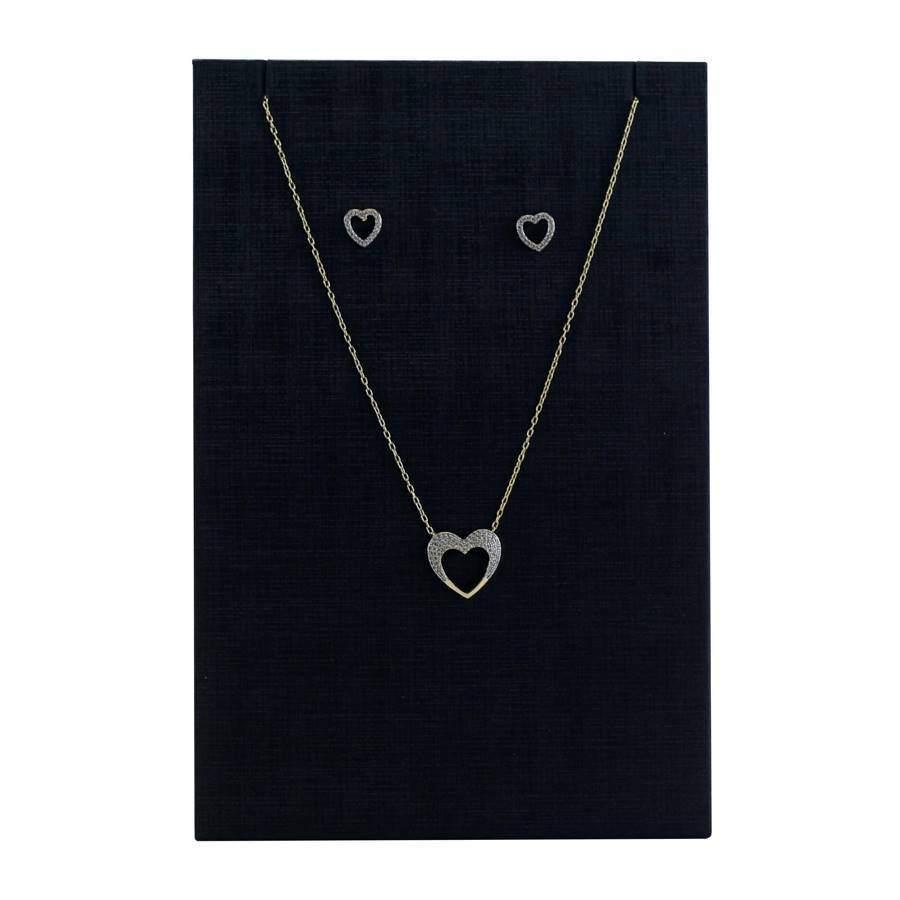 Expositor Para Brinco e Gargantilha-14,5x22cm Dunny Preto