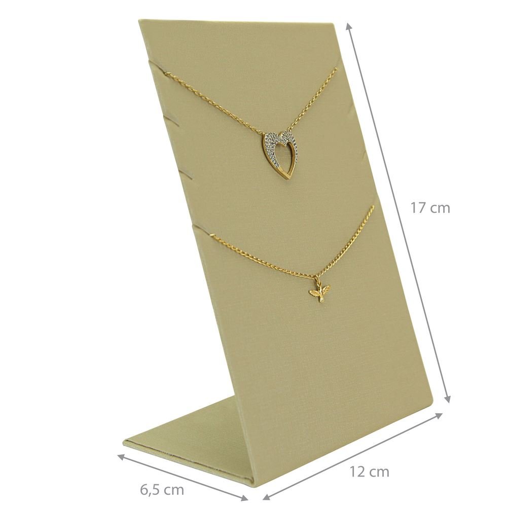 Expositor Para 4 Gargantilha-12x6,5x17cm Dunny Champagne