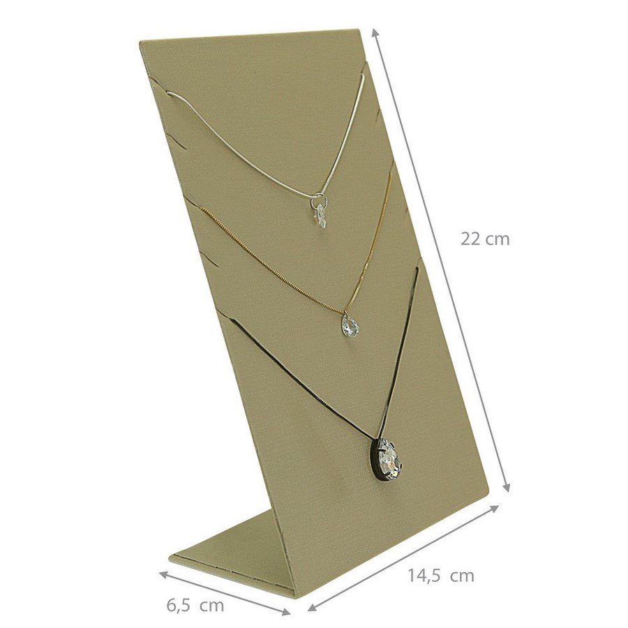 Expositor Para 5 Gargantilhas-14,5x22cm Dunny Champagne