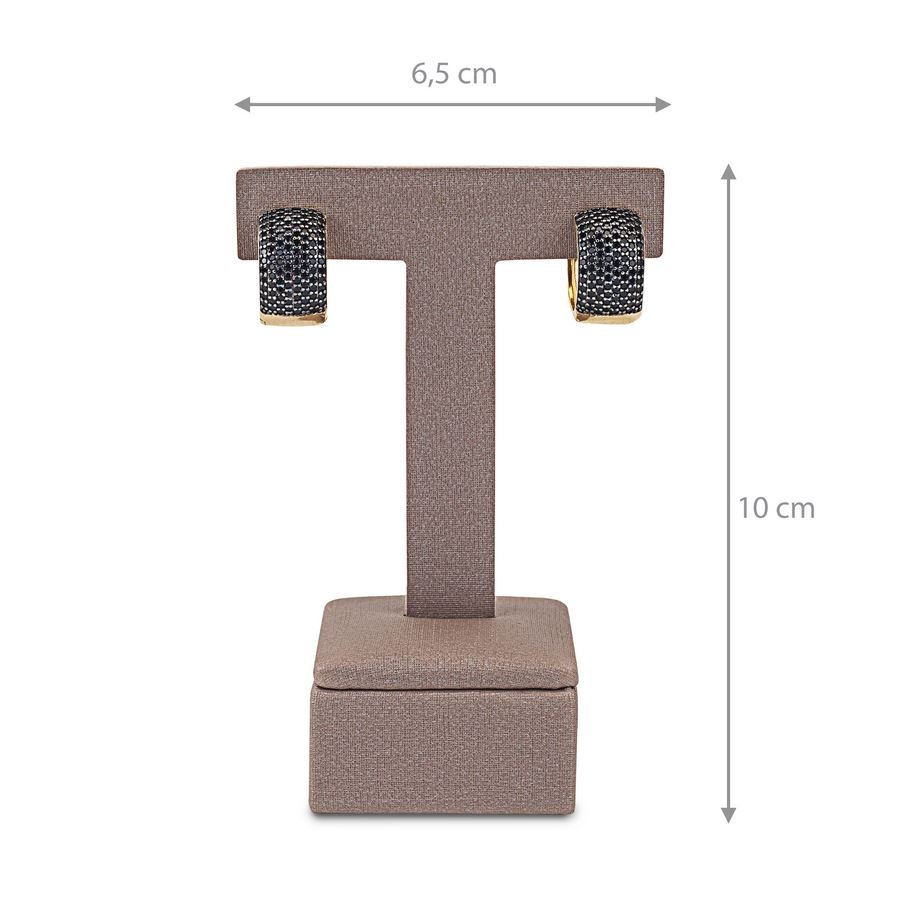 Expositor Para Brinco - T - Médio 6,5 x 10cm Dunny Capuccino