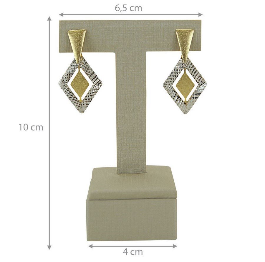 Expositor Para Brinco - T - Médio 6,5 x 10cm Dunny Champagne