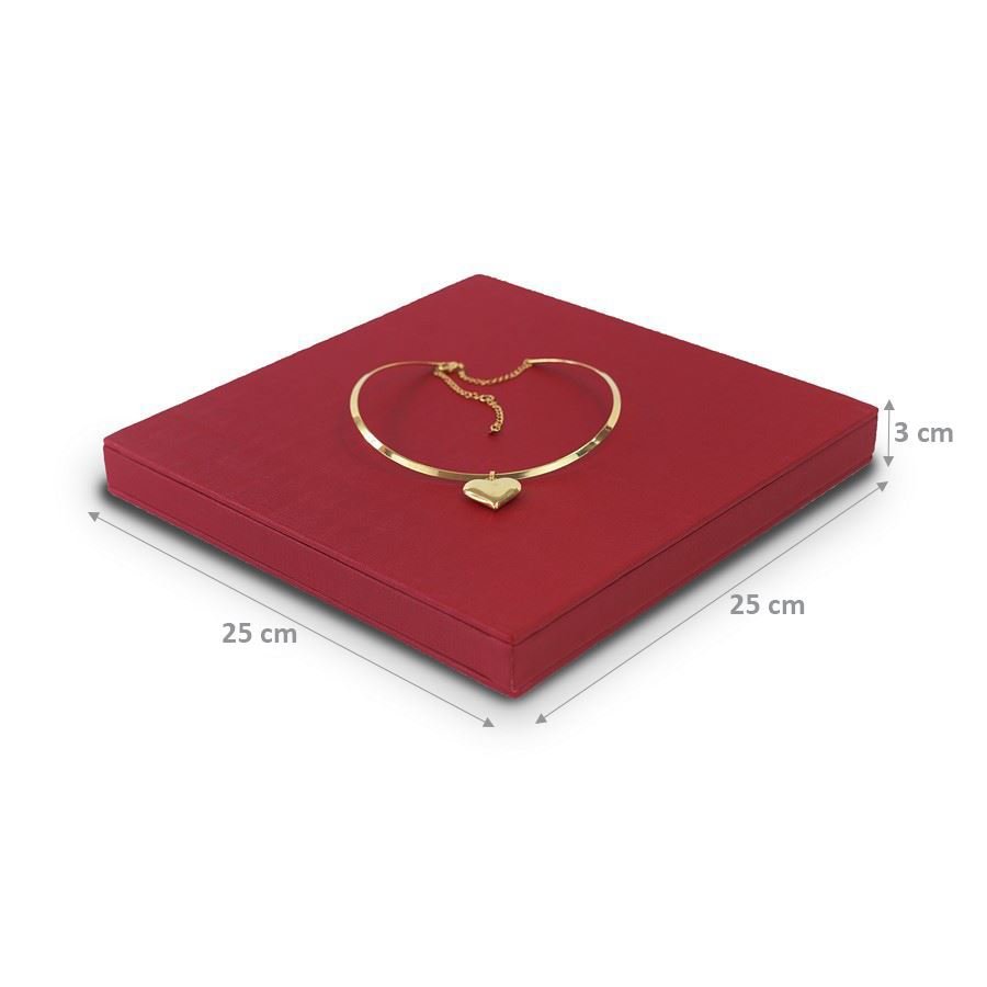 Base Expositora Para Joias 25,0x25,0x2,8 cm Dunny Rubi