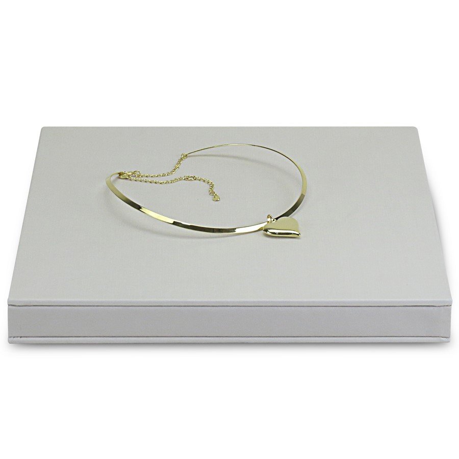 Base Expositora Para Joias 25,0x25,0x2,8 cm Dunny Off White