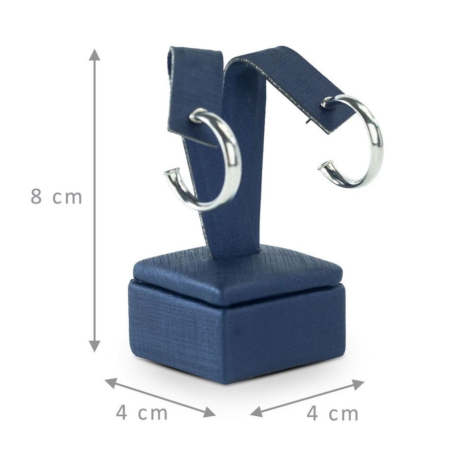 Expositor 'Y' para Brincos - 4,0X8,0 cm Dunny Azul Marinho