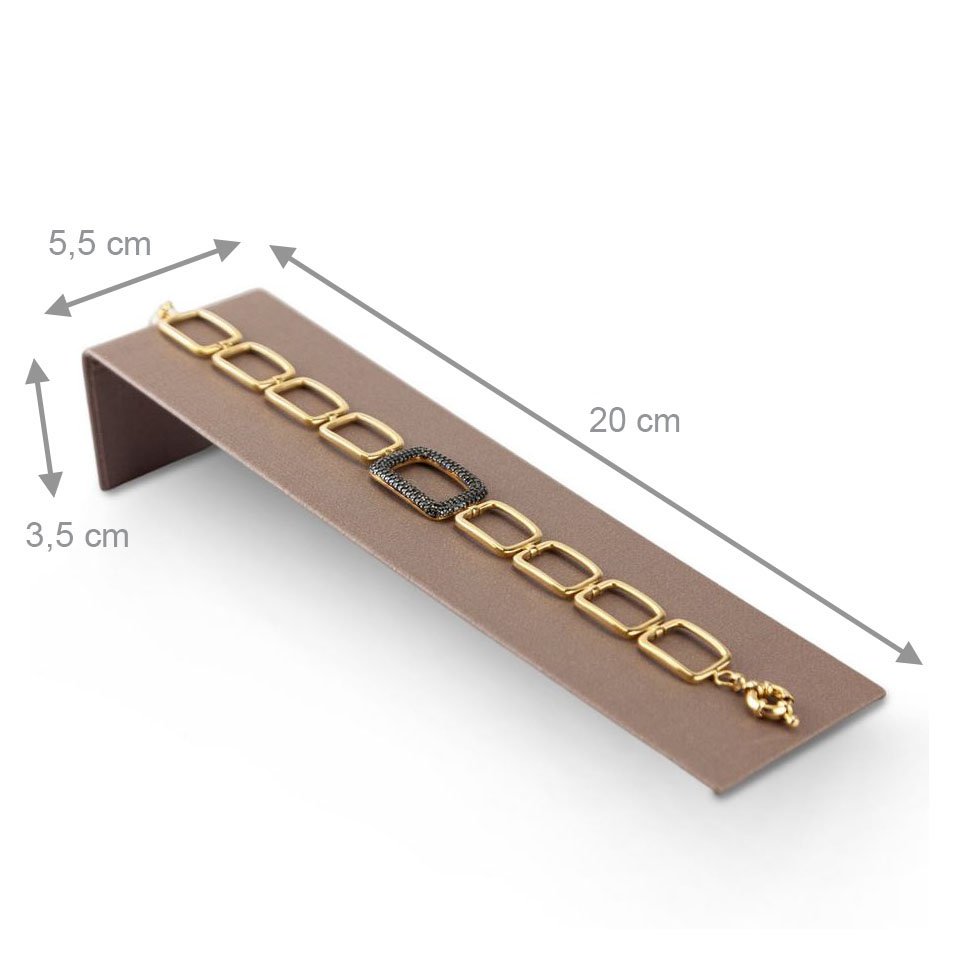 Expositor Médio Para Pulseira-Inclinado-5,5 x 20,0 cm Dunny Capuccino