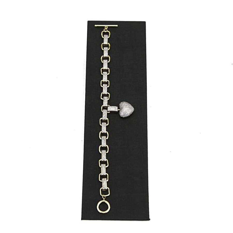 Expositor Médio Para Pulseira-Inclinado-5,5 x 20,0 cm Dunny Preto