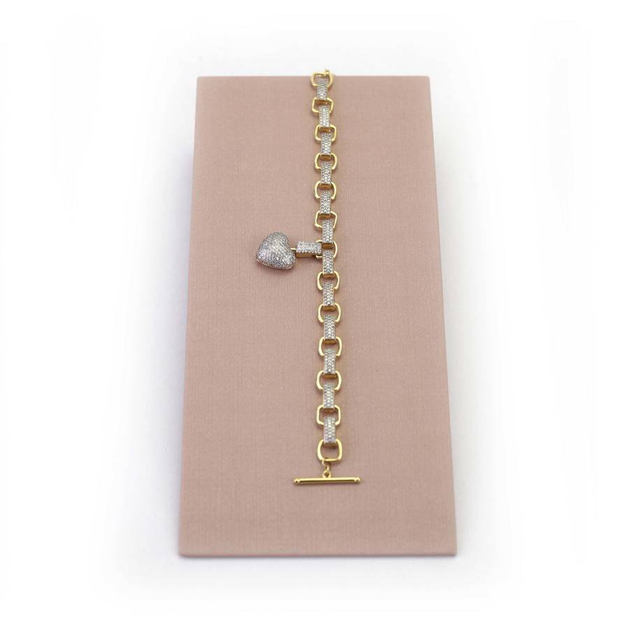 Expositor Grande Para Pulseira-Inlcinado-9,0 x 20,0 cm Dunny Rosa Cha