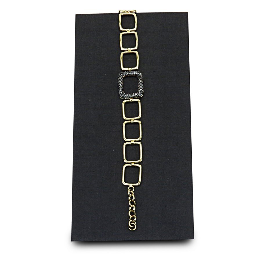 Expositor Grande Para Pulseira-Inlcinado-9,0 x 20,0 cm Dunny Preto