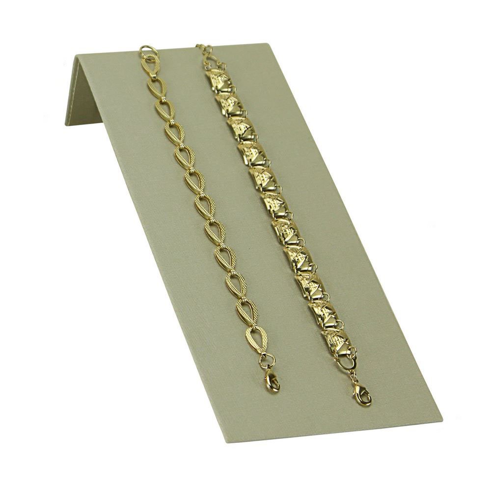 Expositor Grande Para Pulseira-Inlcinado-9,0 x 20,0 cm Dunny Champagne