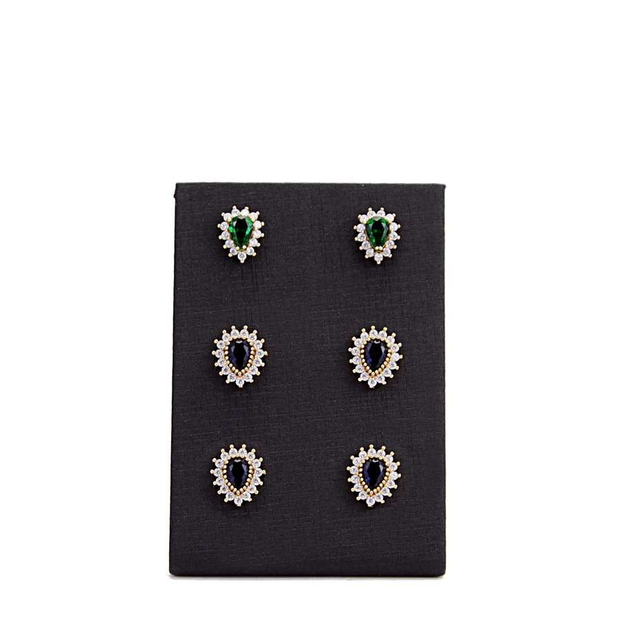 Expositor Médio para Brincos - 5,5x8,0 cm Dunny Preto