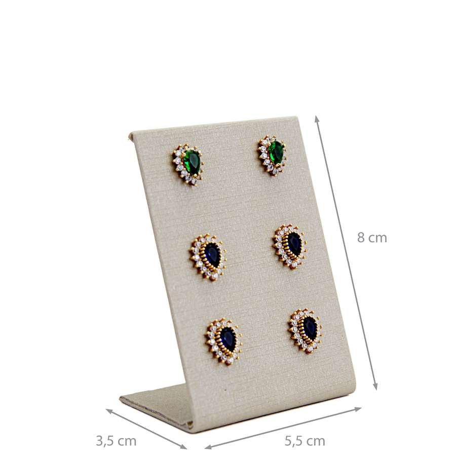 Expositor Médio para Brincos - 5,5x8,0 cm Dunny Champagne