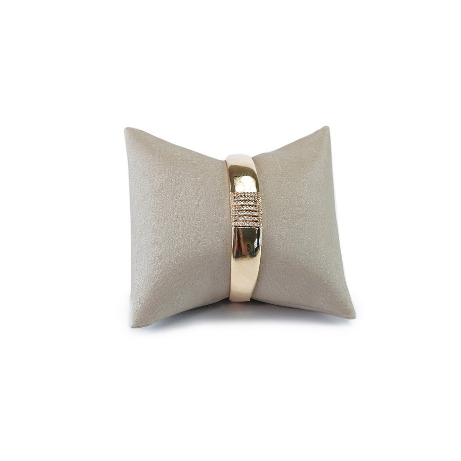 Almofada Expositora Para Bracelete - 8,3x8,3x3,5 cm Dunny Champagne