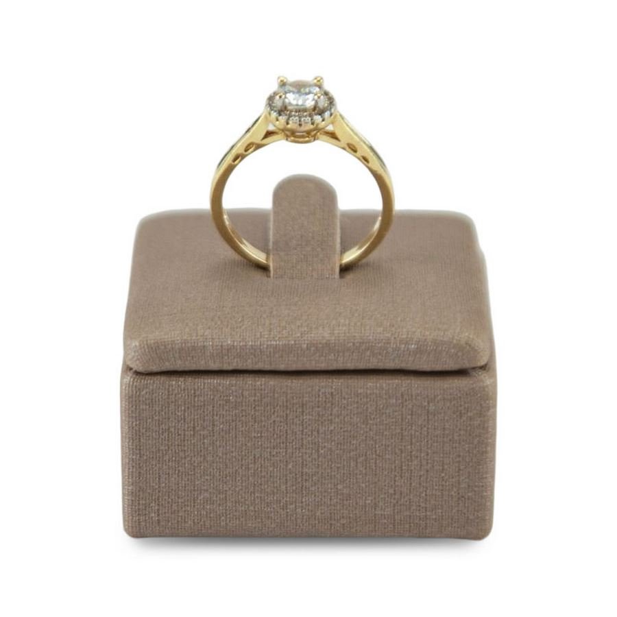 Expositor de Vitrine para Anel - 4x2,5x4 cm. Dunny Capuccino