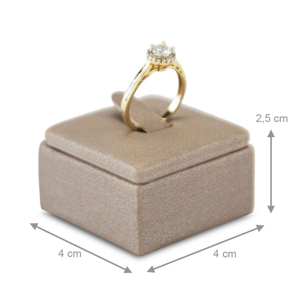 Expositor de Vitrine para Anel - 4x2,5x4 cm. Dunny Capuccino