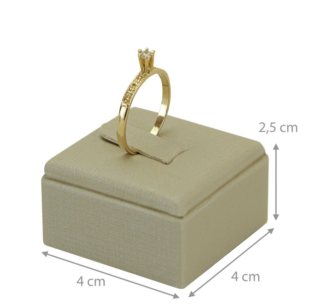 Expositor de Vitrine para Anel - 4x2,5x4 cm. Dunny Champagne