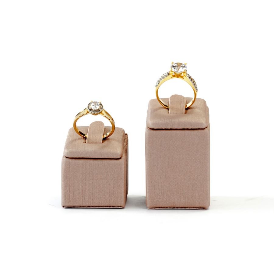 Expositor Anel 2 Peças - 5,0x6,0 cm. Dunny Rosa Cha