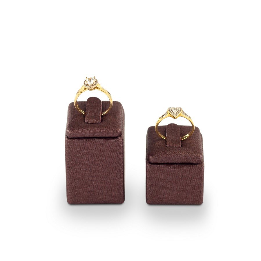 Expositor Anel 2 Peças - 5,0x6,0 cm. Dunny Bordô