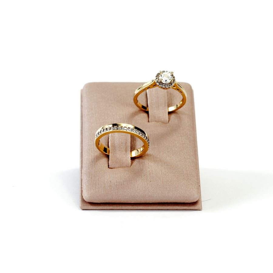 Expositor Inclinado Anel Duplo - 5x7x5 cm Dunny Rosa Cha