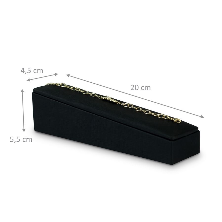 Expositor Pulseira Inclinado 4,5x20 cm Dunny Preto