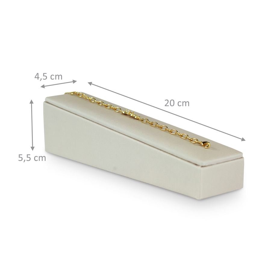 Expositor Pulseira Inclinado 4,5x20 cm Dunny Champagne
