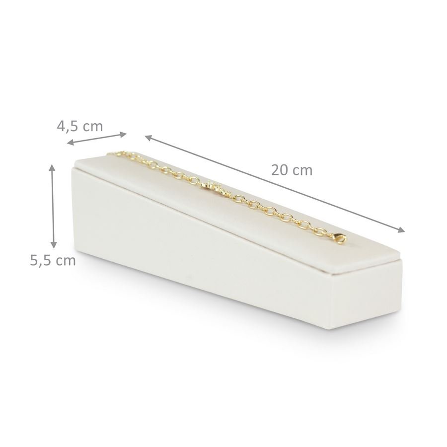 Expositor Pulseira Inclinado 4,5x20 cm Dunny Off White
