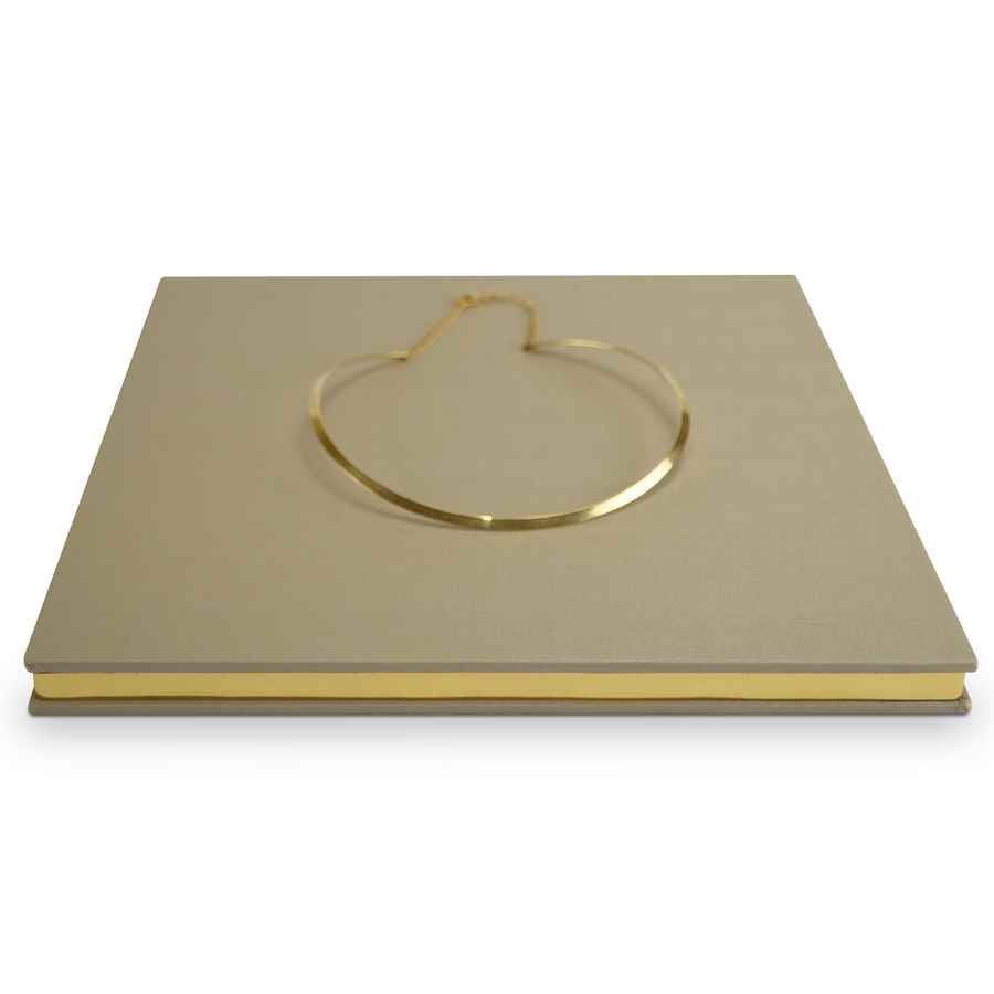 Expositor Base Metalic 25x25x1,5cm Dunny Champagne