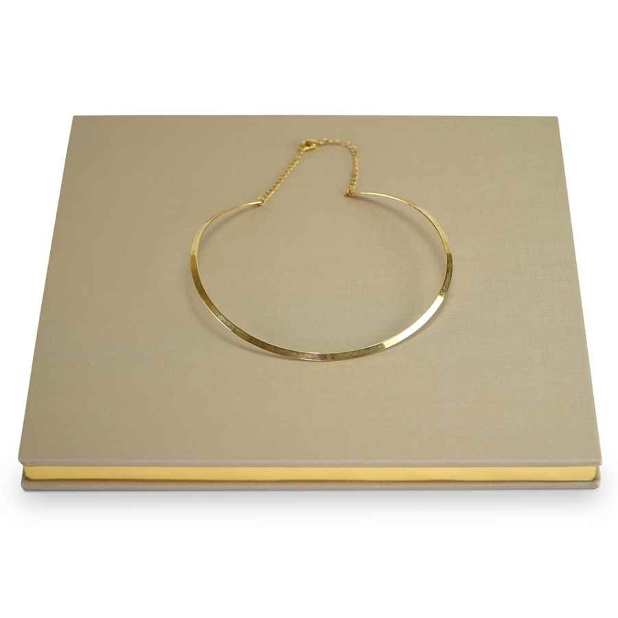 Expositor Base Metalic 25x25x1,5cm Dunny Champagne