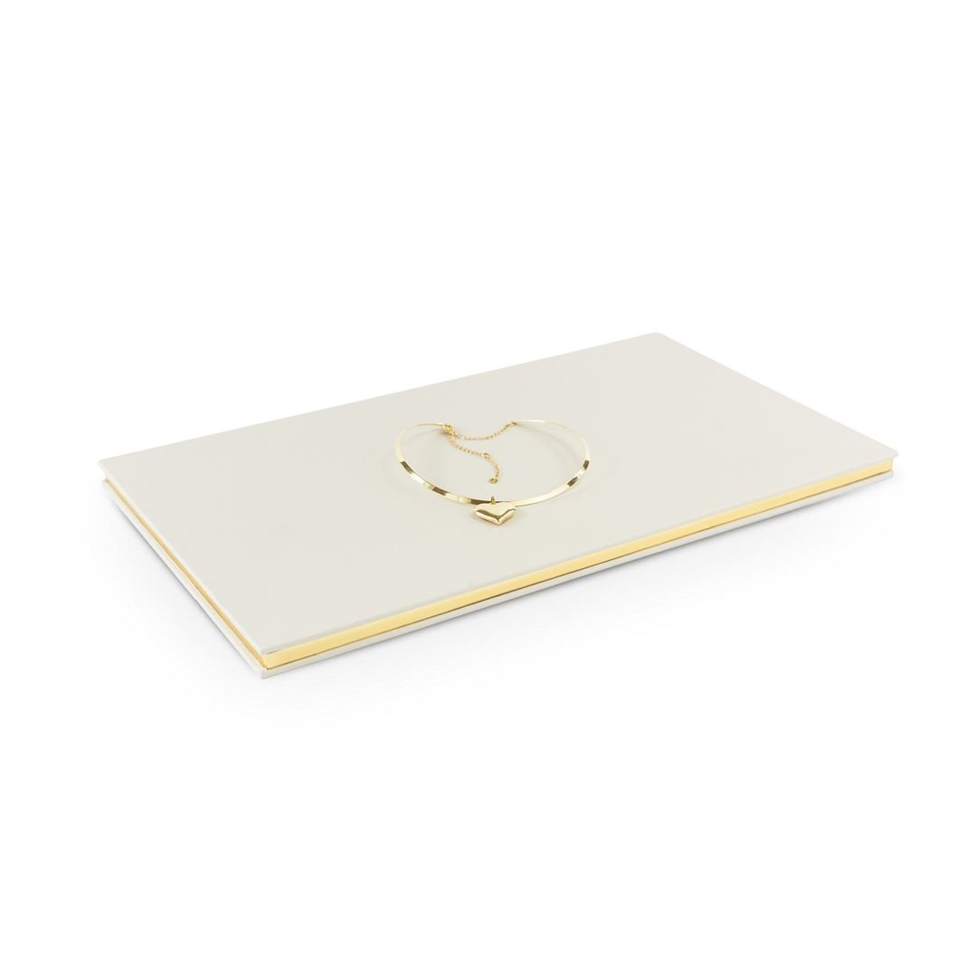 Expositor Base Metalic - 25x44x1,5 cm. Dunny Off White