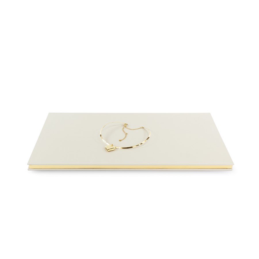 Expositor Base Metalic - 25x44x1,5 cm. Dunny Off White