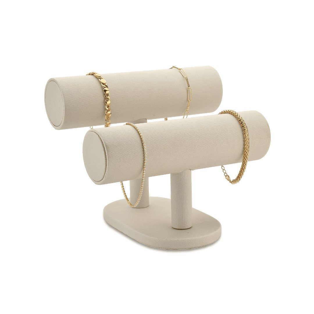 Expositor Duplo de Braceletes - 16,5x22,5 cm Dunny Off White