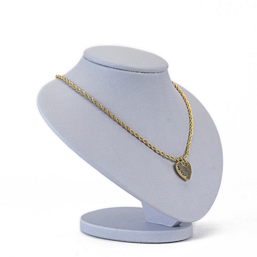 Busto Expositor Médio para Gargantilhas - 20x12x17 cm. Dunny Lavanda