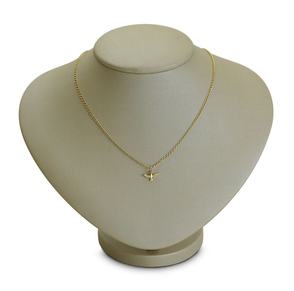 Busto Expositor Médio para Gargantilhas - 20x12x17 cm. Dunny Champagne