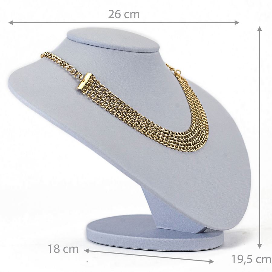 Busto Expositor Grande para Gargantilhas - 18x26x19,5 cm. Dunny Lavanda