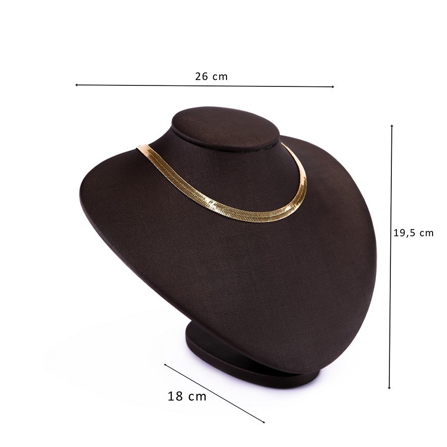 Busto Expositor Grande para Gargantilhas - 18x26x19,5 cm. Dunny Coffe