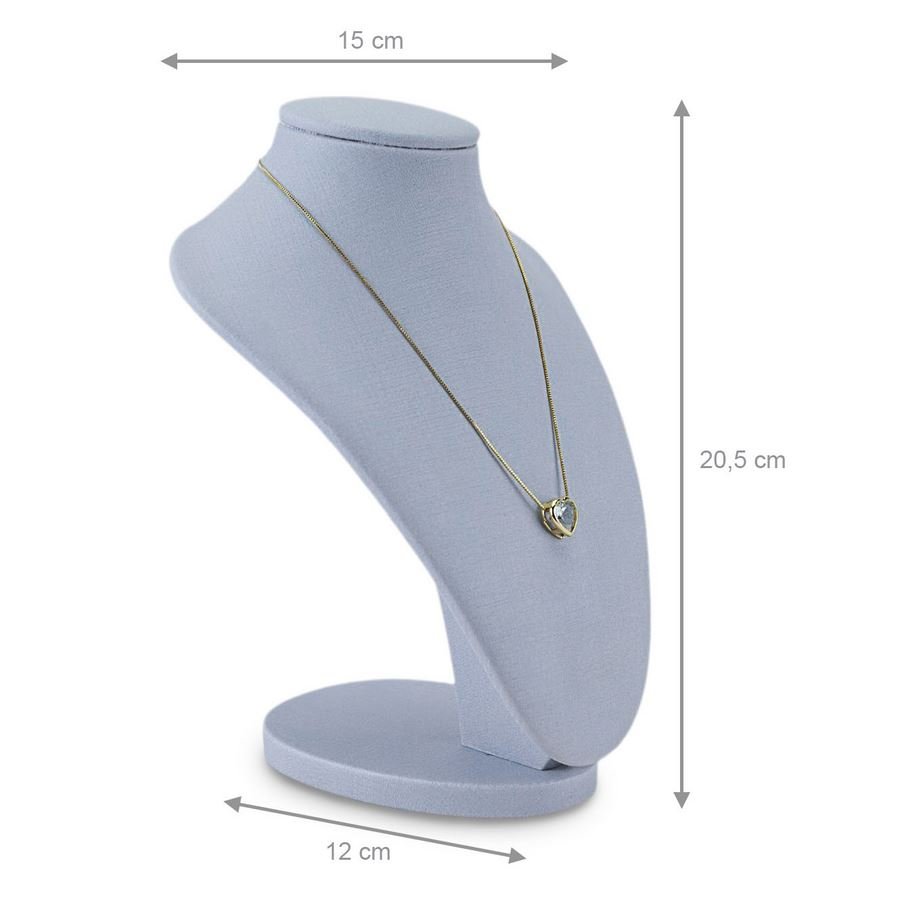 Busto Expositor Pequeno para Gargantilhas - 16x14x21 cm. Dunny Lavanda