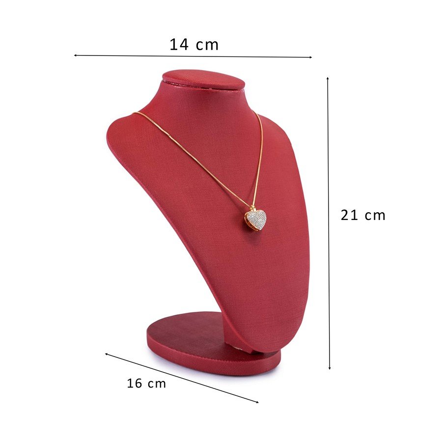 Busto Expositor Pequeno para Gargantilhas - 16x14x21 cm. Dunny Rubi