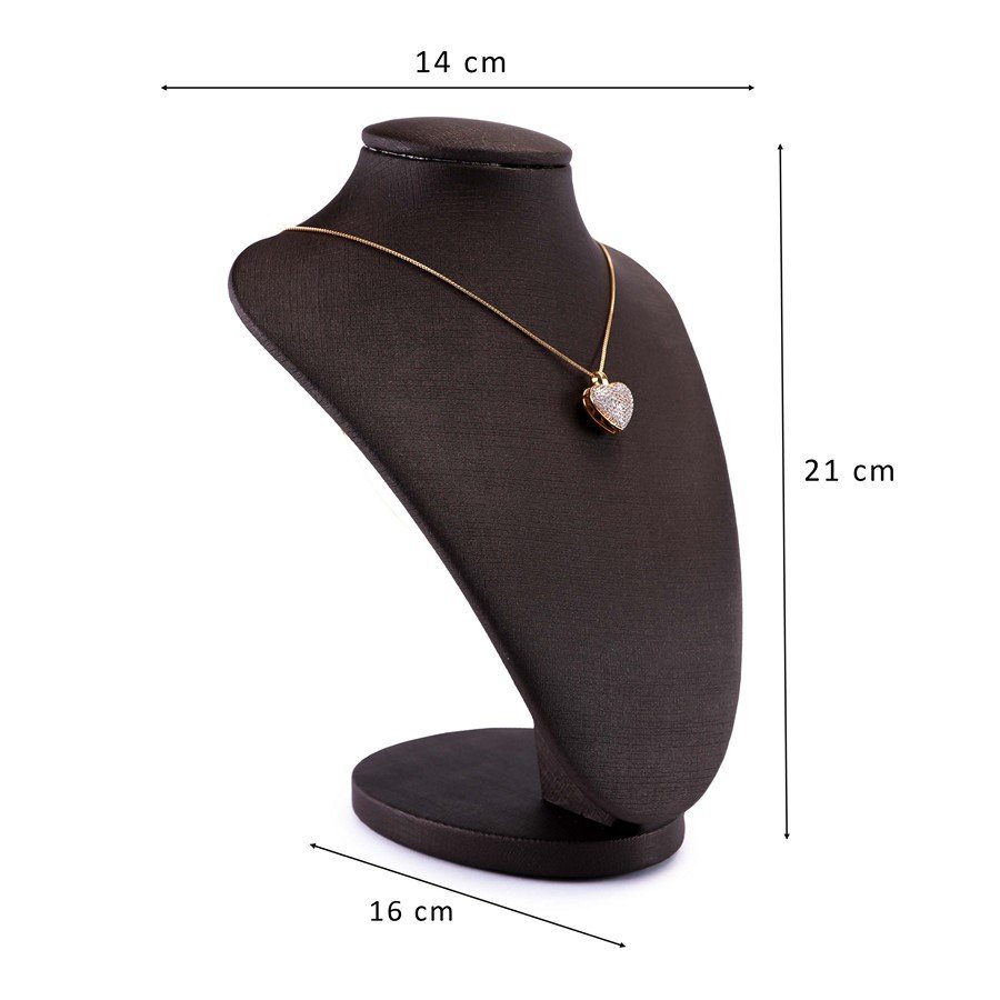 Busto Expositor Pequeno para Gargantilhas - 16x14x21 cm. Dunny Coffe