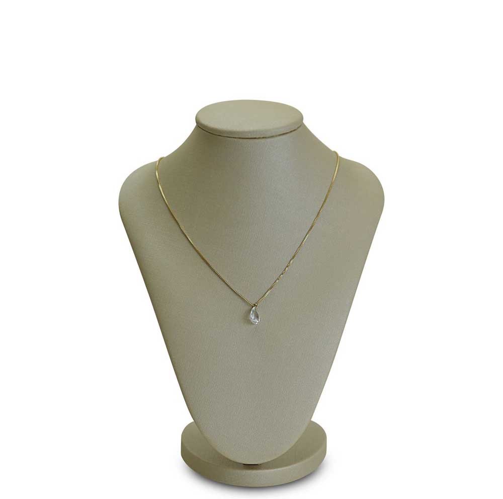 Busto Expositor Pequeno para Gargantilhas - 16x14x21 cm. Dunny Champagne