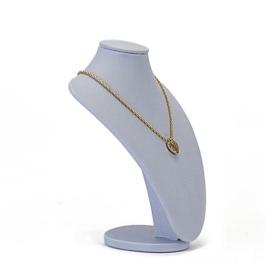 Busto Expositor Médio para Gargantilhas - 18x15x25 cm. Dunny Lavanda