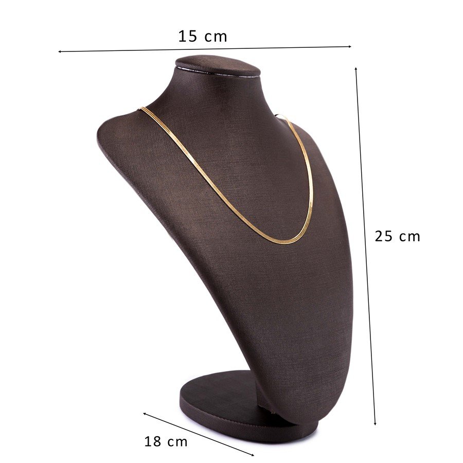 Busto Expositor Médio para Gargantilhas - 18x15x25 cm. Dunny Coffe