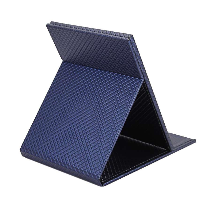 Espelho Dobrável - 14,5x19,5 cm Rodes Azul Marinho Metalizado
