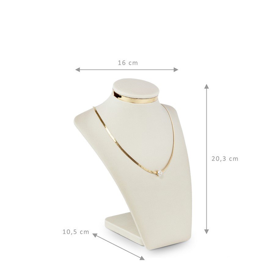 Busto Linea Metalic Pequeno 11x16x20cm Dunny Off White