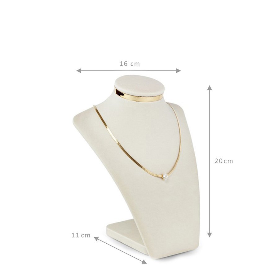 Busto Linea Metalic Pequeno 11x16x20cm Dunny Off White