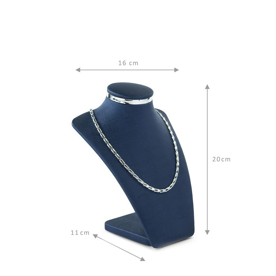 Busto Linea Metalic Pequeno 11x16x20cm Dunny Azul Marinho