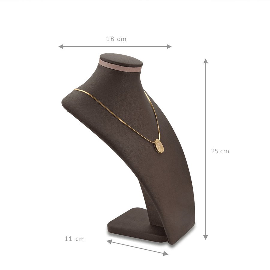 Busto Expositor Linea Metalic médio 11x18x25cm Dunny Coffe