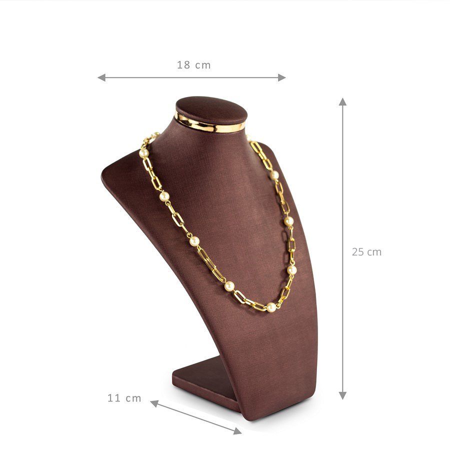 Busto Expositor Linea Metalic médio 11x18x25cm Dunny Bordô