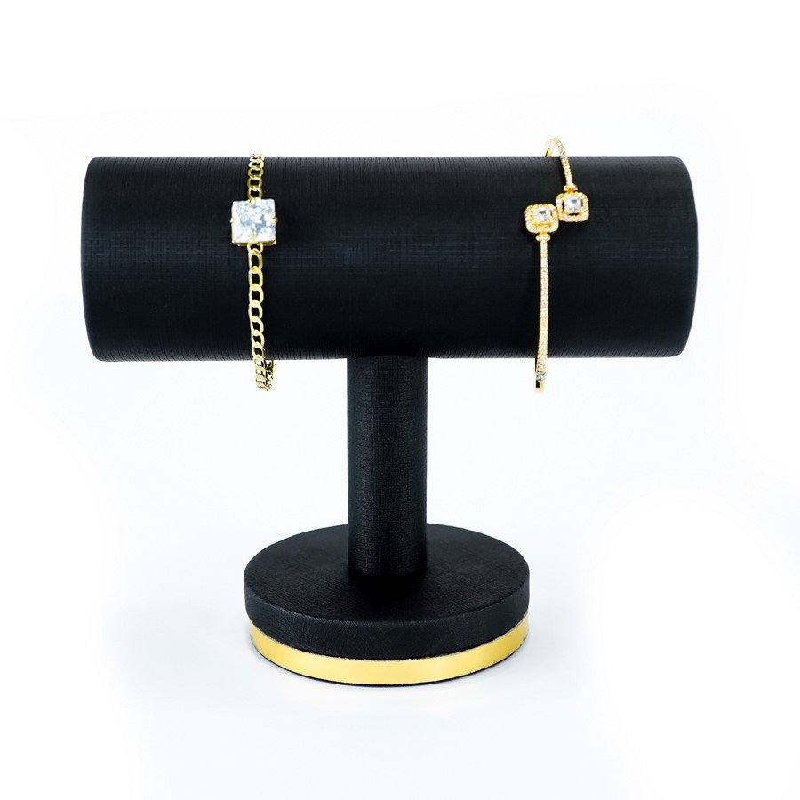 Expositor Bracelete Melodia - 12,5x15x5,0 cm. Dunny Preto - Dourado Metalizado